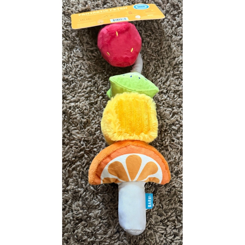 Bark-Plush Fruit Sniff-S-Kebab Dog Toy (NWT) - Picture 2 of 2